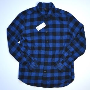 Uniqlo Plaid Flannel Button Down Shirt NWT